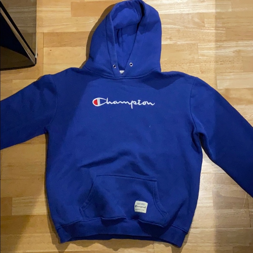 Vintage Champion Logo Hoodie